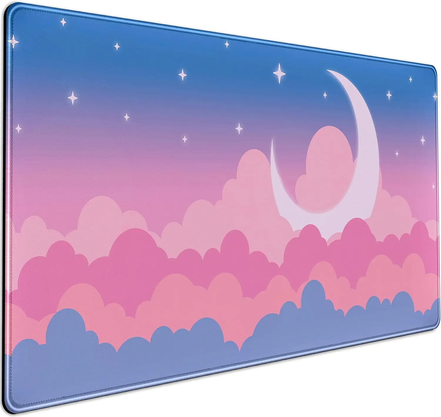 Large Blue Sky XXL Mousepad Cute Clouds Desk Mat Kawaii Desk Pad Gaming Mouse Pad Keyboard Mouse Mat Computer for Desk Decor