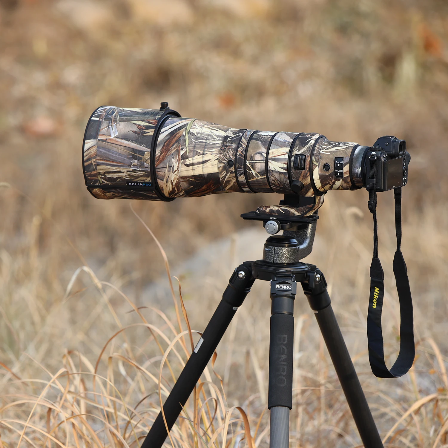 Водонепроницаемый объектив ROLANPRO для Nikon Z 600 мм F4 TC VR S, защитный чехол для объектива, чехол для пистолетов Nikon z 600 f4, камуфляжный