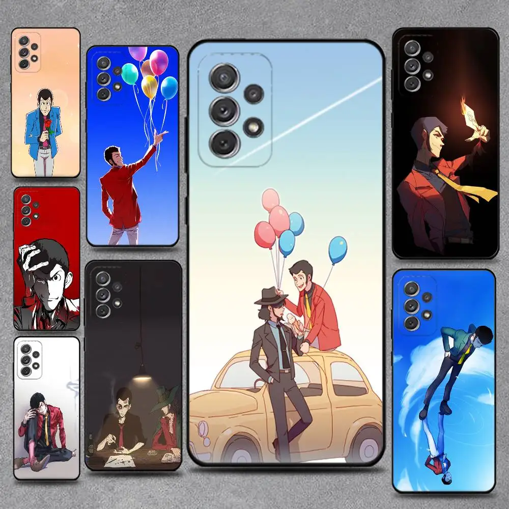 

Anime Lupin lii Rupan Phone Case For Samsung S25,S24,S21,S22,S23,S30,Ultra,S20,Plus,Fe,Lite,Note,10,9,5G Black Cover