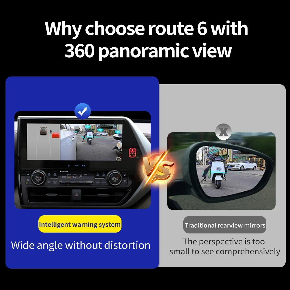 Driintel 1080P Around View 360° panorama system 3D Camera Car Surround panoramic circular review DVR recorder Monitoring - Image 4