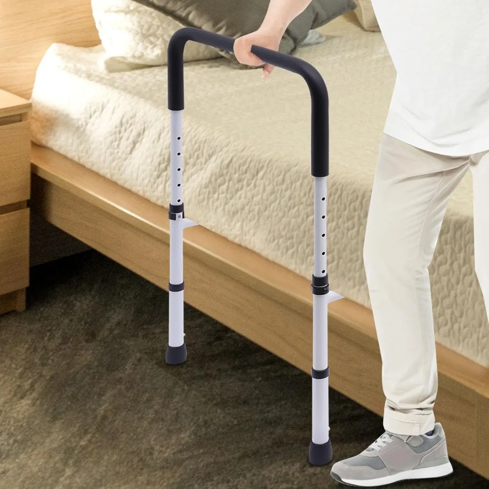Riel De Cama De Altura Ajustable, Barandilla De Seguridad Para Cabecera Con Asas Dobles De Espuma, Tubo De Acero Al Carbono, Antideslizante, Impermeable, Fácil De Limpiar — -57%, 66.27€ Coupon, from 49.99€ – 57% descuento – €49.99