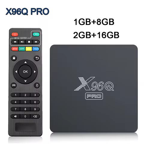 50pcs X96Q Pro Smart TV Box Android 10.0 Allwinner H313 Quad Core 4G Wifi 4K Media Player 2GB+16GB Googl Player X96 Set Top Box
