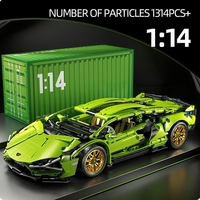 ToylinX Technical Building Blocks Car Racing Sport Speed Vehicle Model City Mechanical Super Bricks Puzzle Toys Adult Gift