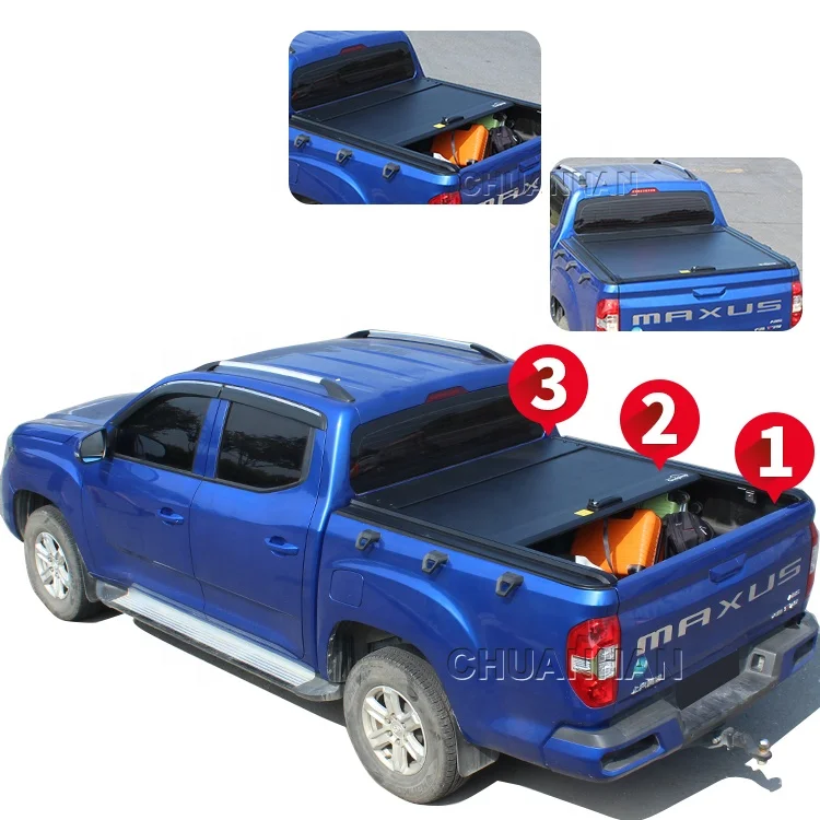 Pickup Truck Cover Retractable Roller Lid Roll up Cover Navara D23 Np300 2015 Tonneau Cover for Triton 2024