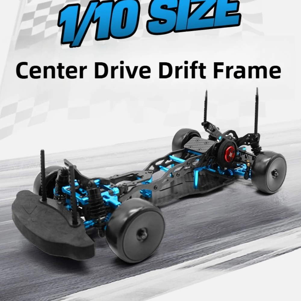 

RC Car 1/10 Mid-engine Rear-wheel Drive RC Drift Car Frame KIT Accessories Electric Remote Control Model Frame Parts