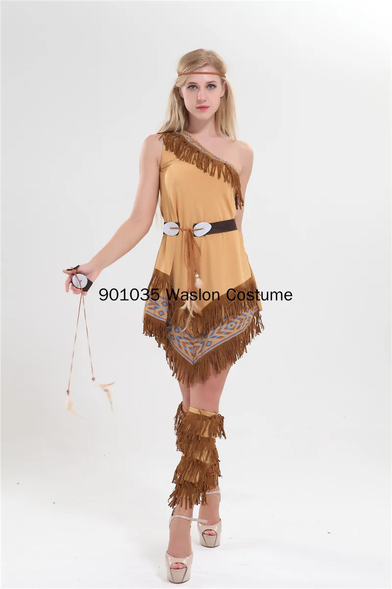 Primitive Savage Aboriginals chie Tribal Prinzessin Cosplay Kostüm Erwachsene Halloween Kostüm Karneval Ostern Purim Phantasie Kleid