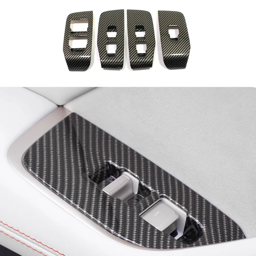 

Car Window Glass Lift Switch Button Cover Trim Stickers For ONVO L60 Interior Accessories Auto Door Armrest Panel 2024 2025