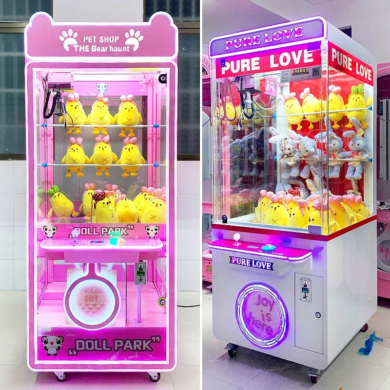 

Popular Indoor Entertainment Toys Panda Claw Doll Machine Coin Toss Operation Game Machine Mini Claw/claw Machine