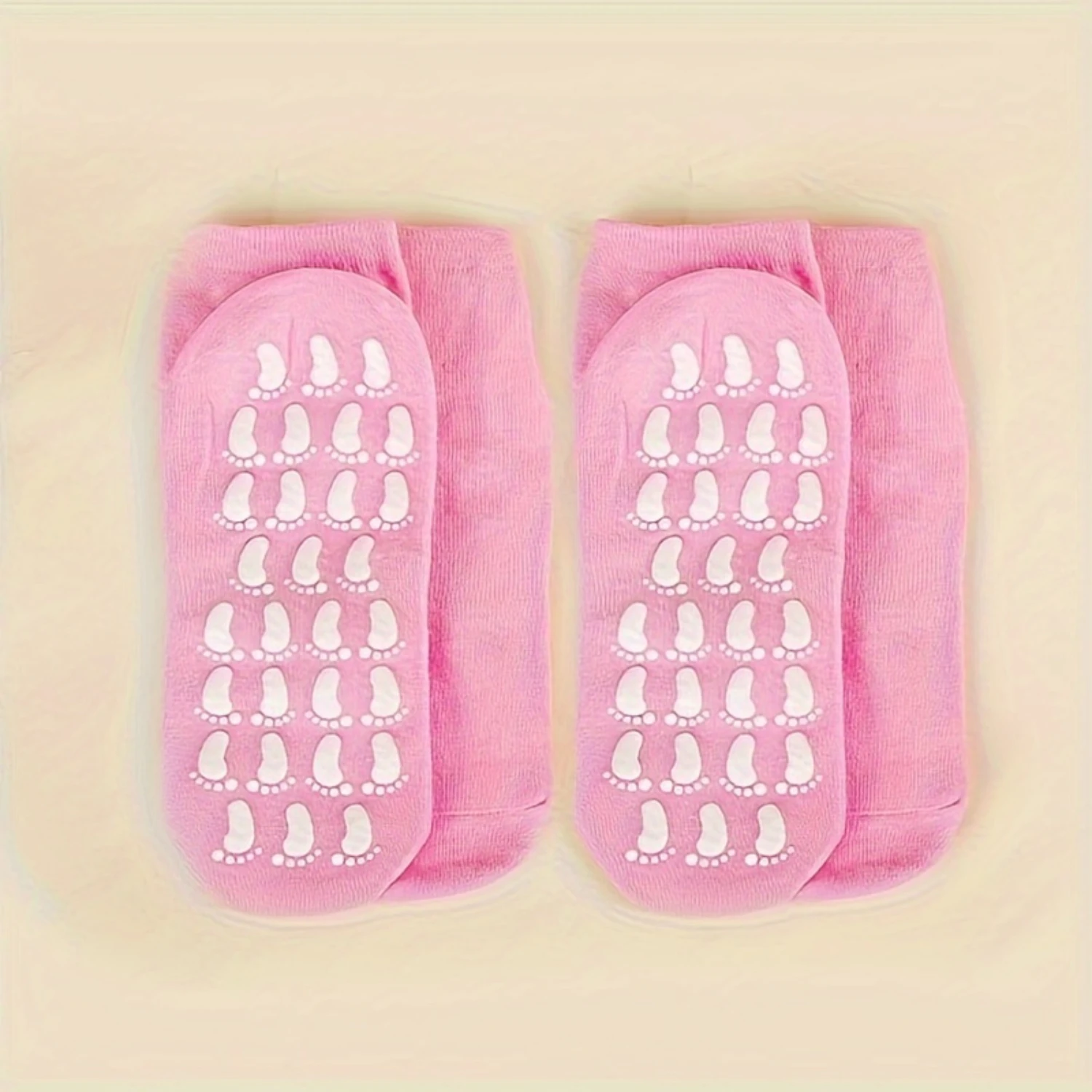 

Care" 2-Piece Moisturizing Yoga Socks With Gel Heel - Soft Silicone Lined, Infused With Lotion For Dry Cracked Feet Repair | Alc