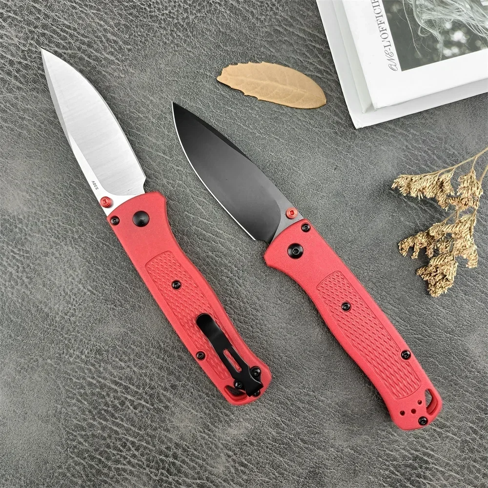 BM 535 Bugout High Quality Folding Pocket Knife 440C Steel Blade Nylon Fiber Handle Outdoor Knife Camping Portable Tool