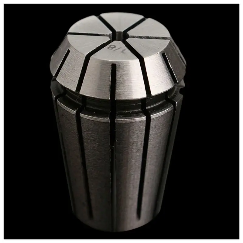 A27F-6Pcs ER20 Spring Collet Chuck Lathe Milling CNC Engraving Holder 1/8 Inch 1/4 Inch 1/2 Inch