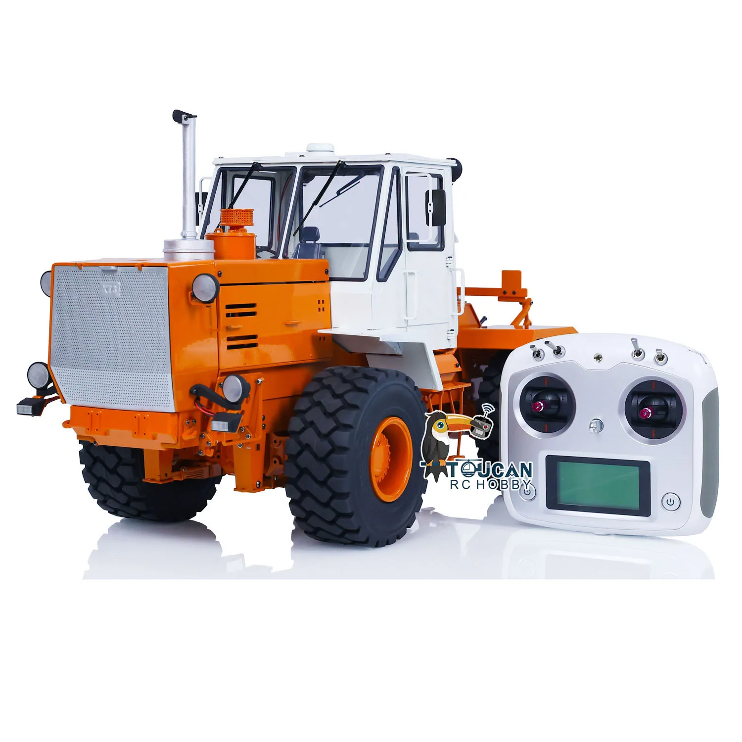 T150K RC 1/12 Scale Hydraulic Metal Agricultural Tractor Truck Remote Control 2-speed Tractor Model Light Sound System TH22920