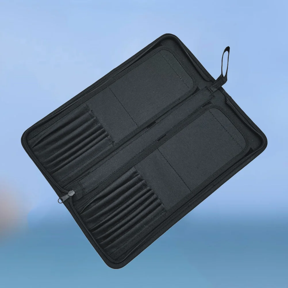 1PC 15 Canvas Roll Up Holder Supplies Paint Brush Artist Paint Brush Holder Storage Pouch for Artists