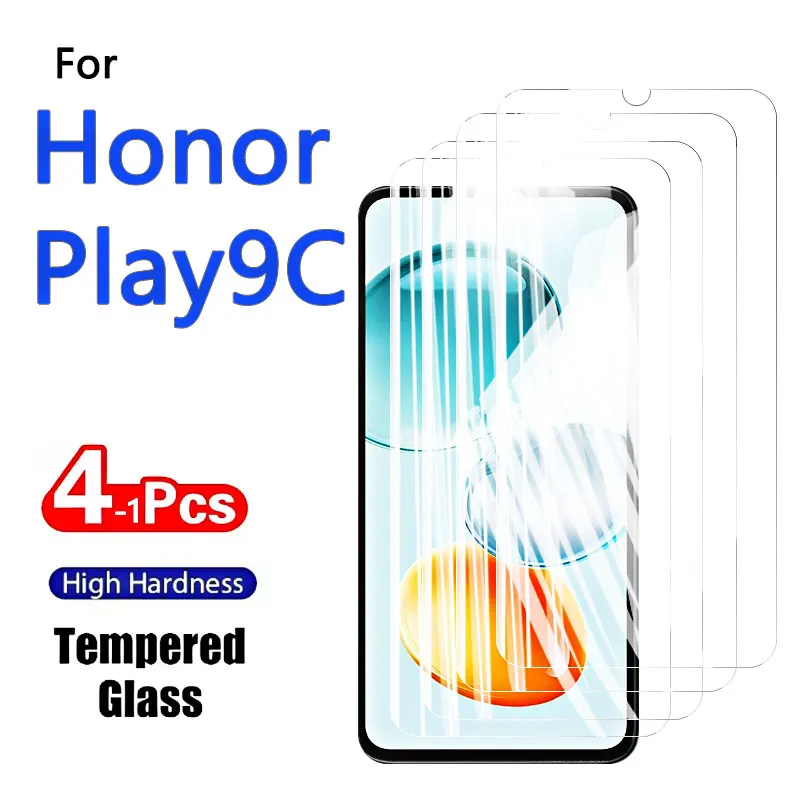 

1-4PCS Screen Protectors For Honor Play9C Play 9C Tempered Glass Crystal 9H High Aluminum Anti Scratch Case Friendly Fingerprint