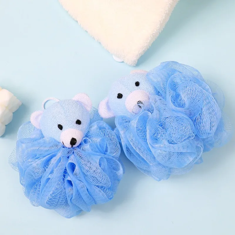 حمام الإسفنج الحيوان الاطفال اللوف حمام بوف شبكة ألعاب حيوانات حمام الإسفنج الملونة الكرتون الجسم الغسيل كرات دش شبكة للأطفال #5