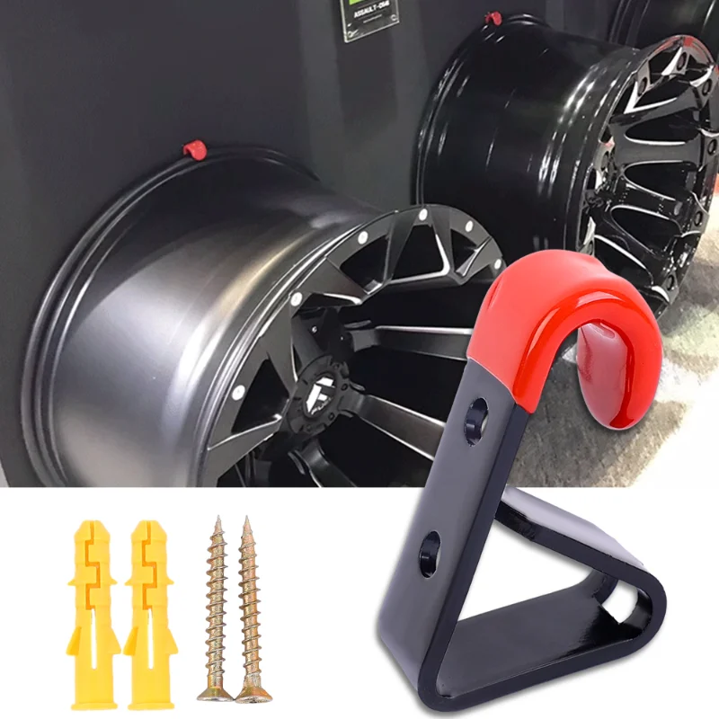 Car Wheel Fixed Plastic Wall Display Tire Reinforcement Tool Metal Display Frame Hook Decorative Wheel Hook