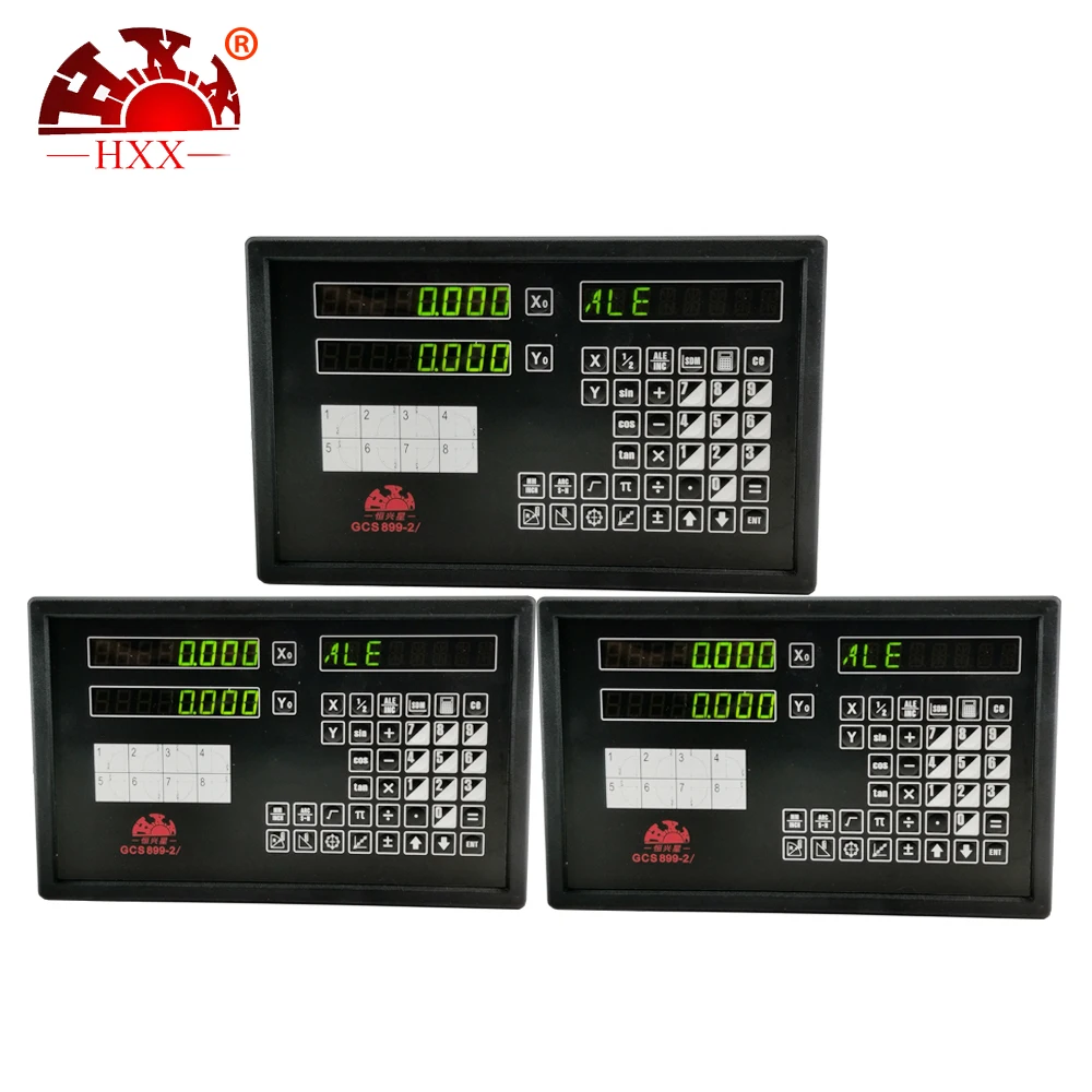 Whole Set Gcs899-2/ Dro 2 Axis Digital Readout Dro Display  with 2pcs High Quality 700--1000mm 5um(0.005mm) Linear Scale