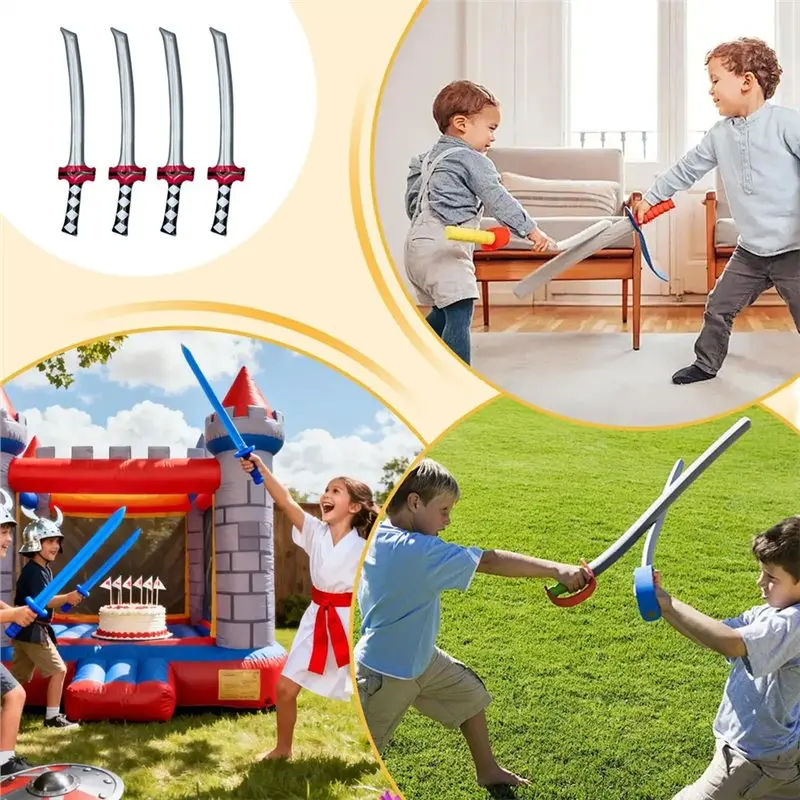 B49B-هالوين كرنفال تأثيري الدعائم لعيد الميلاد 4 قطع المدمجة نفخ مريح لوازم زي الملحقات