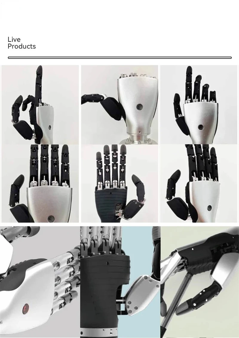 Robotic bionic dexterous hand 6 degrees of freedom robotic arm gripper intelligent five-finger humanoid hand