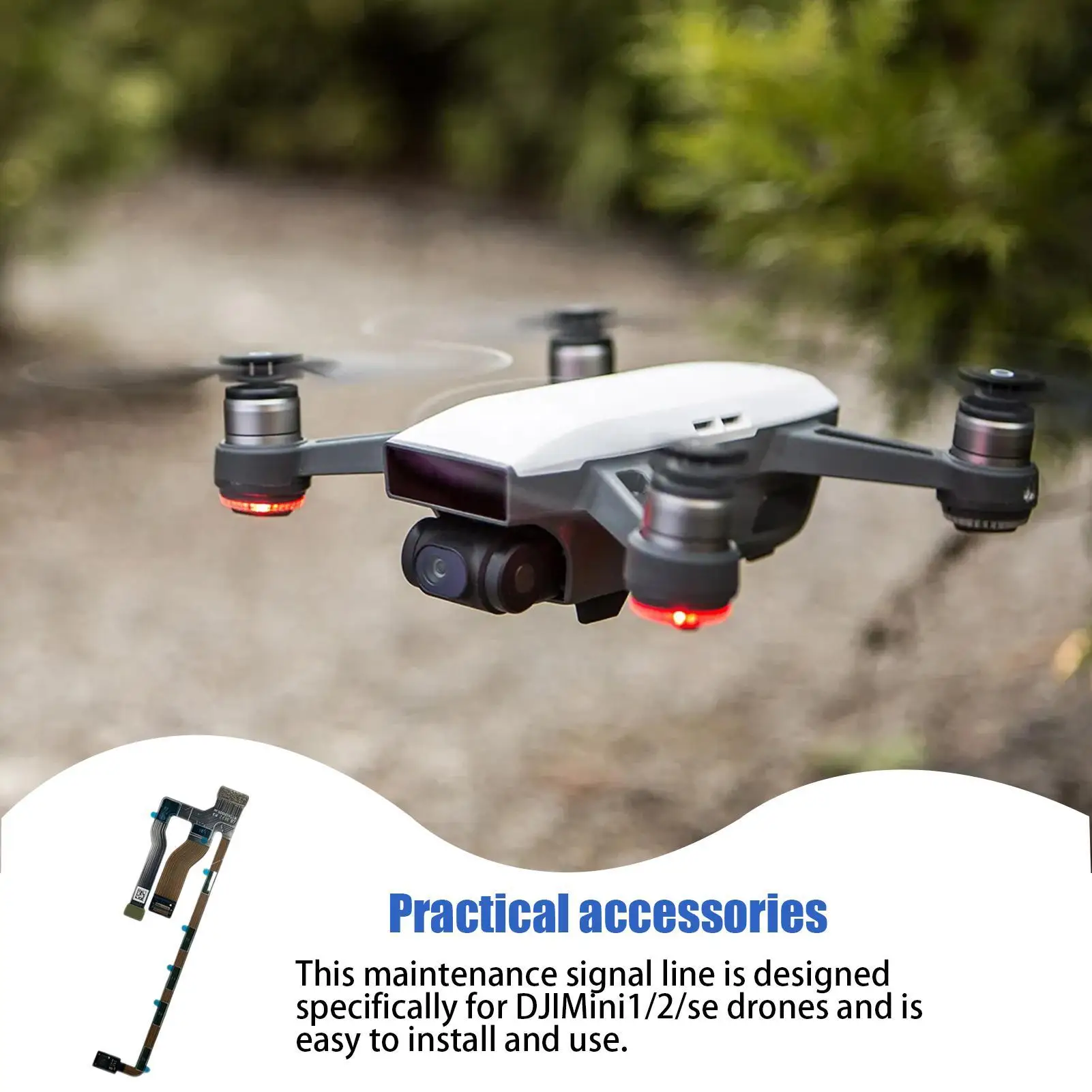 كاميرا Gimbal 3 في 1 كابل مسطح مرن ، شريط بديل ، 2 صغير ، SE أجزاء ، Mavic Mini 1 ، 2