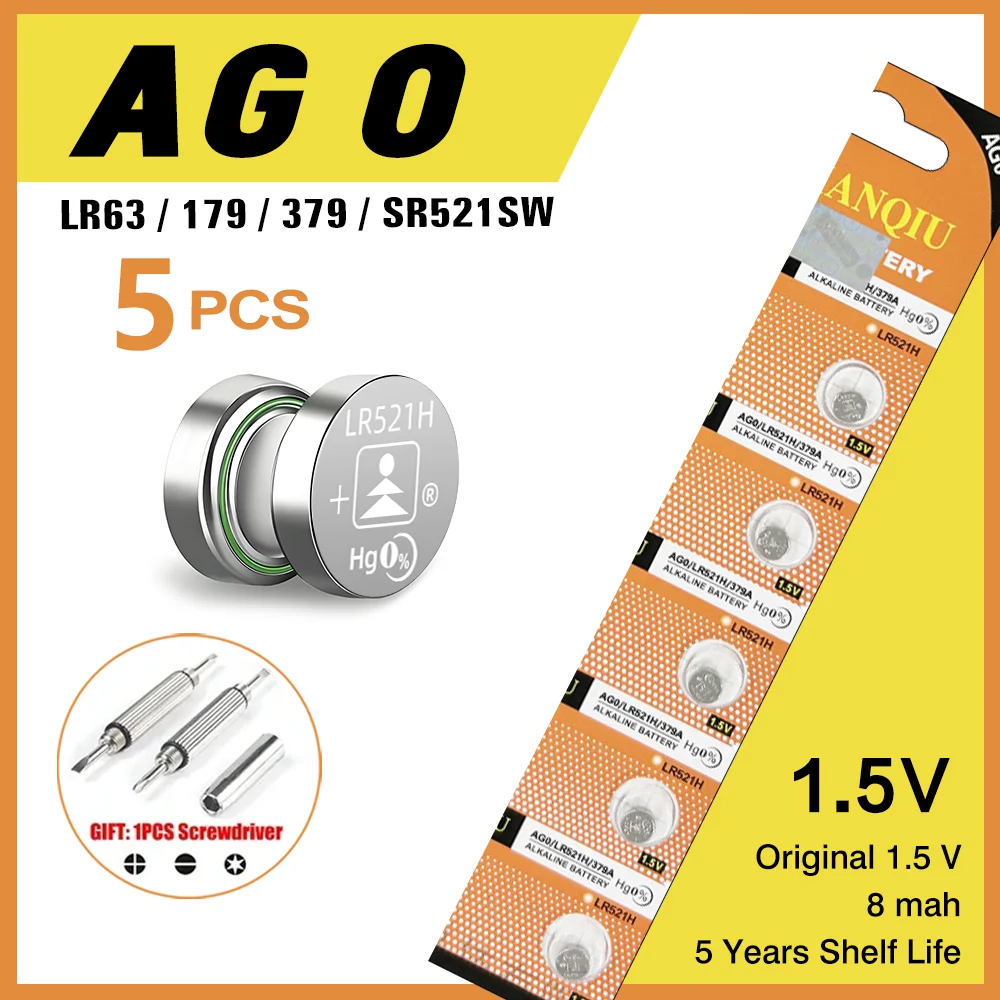 5PCS Tianqiu 1.55V …