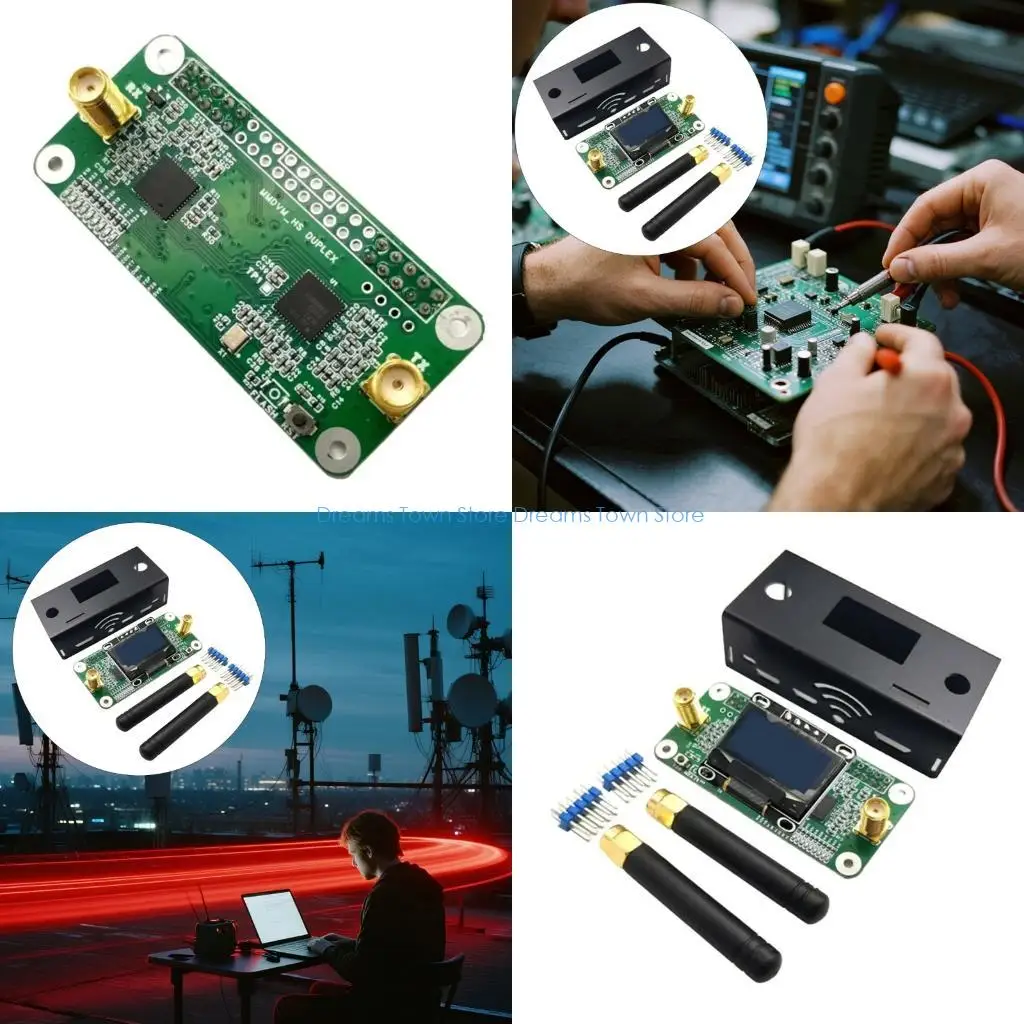 

HX6A Мощность 10 мВт MMDVM Плата двойной дуплексной точки доступа P25 с 2 антеннами и разъемами SMA в корпусе