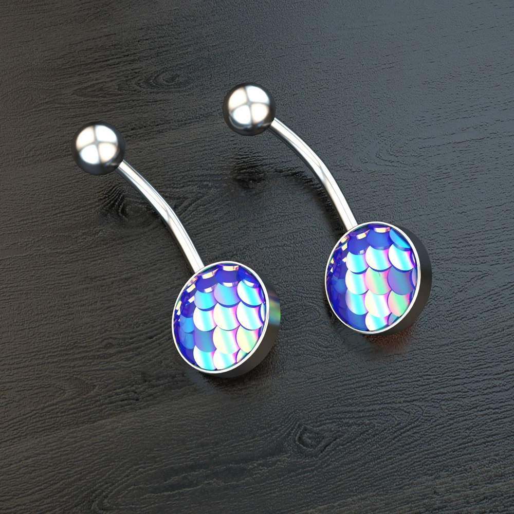3-6 Teile/los Chirurgenstahl Kristall Bauchnabelpiercing Set 14G Schlange Perle Herz Bauchnabelpiercing Nombril Umbigo Bulk Nabelringe – Detail 19