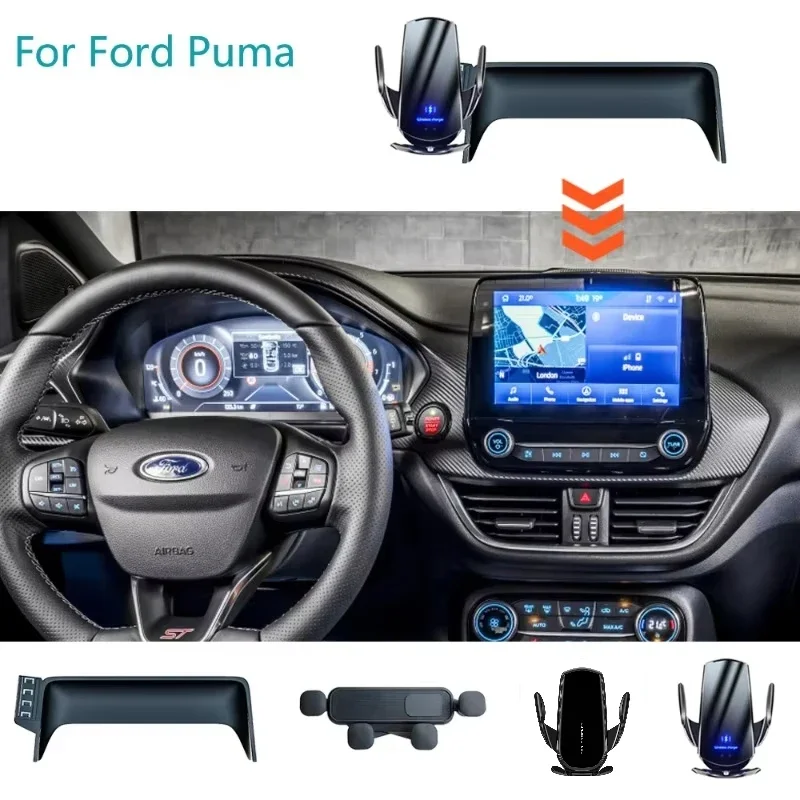 

Phone Holder in Car for Ford Puma ST Car Phone Holder Screen Fixed Navigation Bracket Mobile Gravity Car Interior Accessories