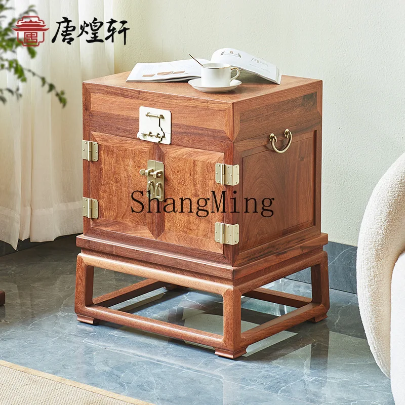 

CL New Chinese Solid Wood Tea Cabinet Tea Storage Storage Shelf Side Small Tea Table Furniture