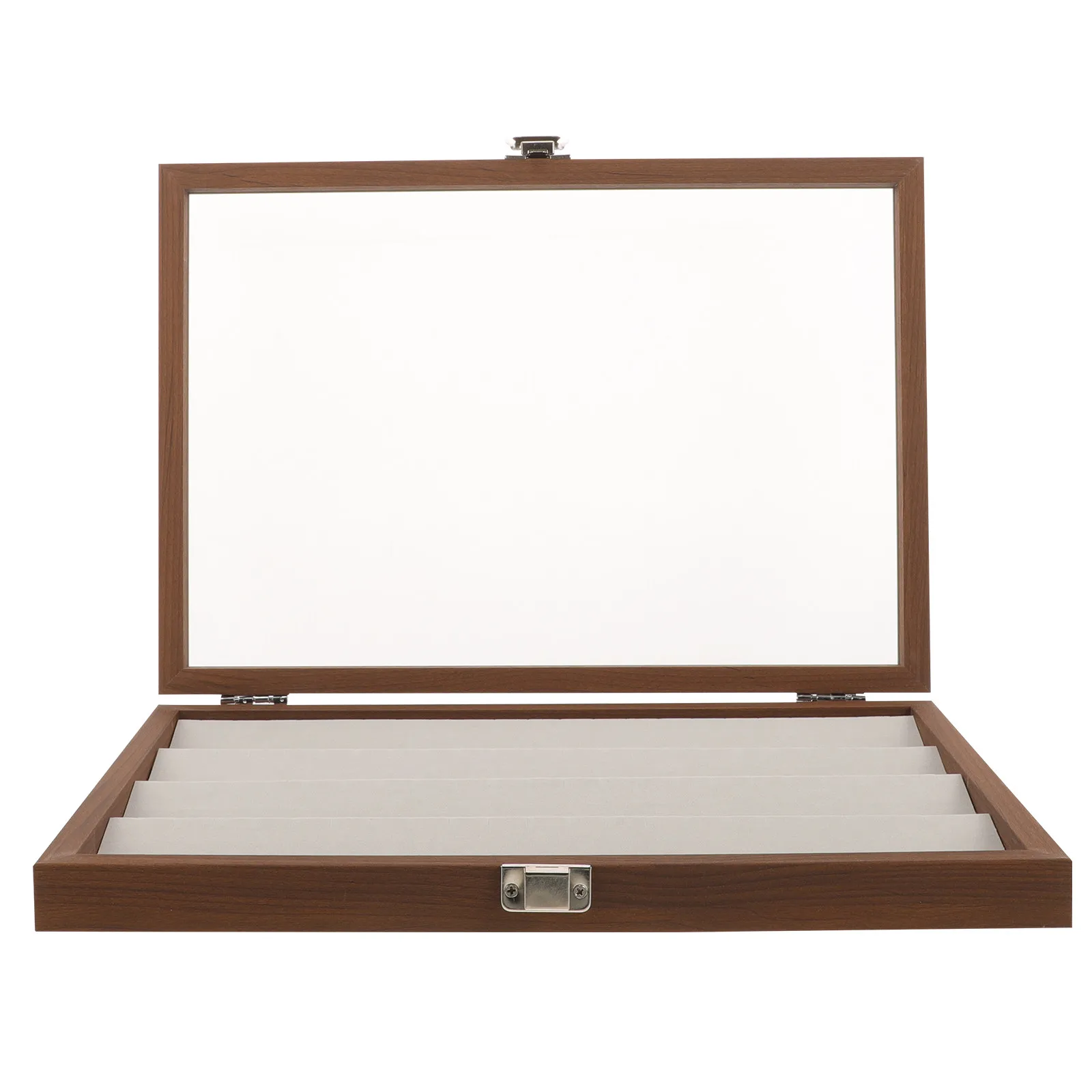 

1Pcs Wooden Ring Box Jewelry Display Container Earring Storage Box Premium Craftsmanship Dust Proof Compact Design for Rings