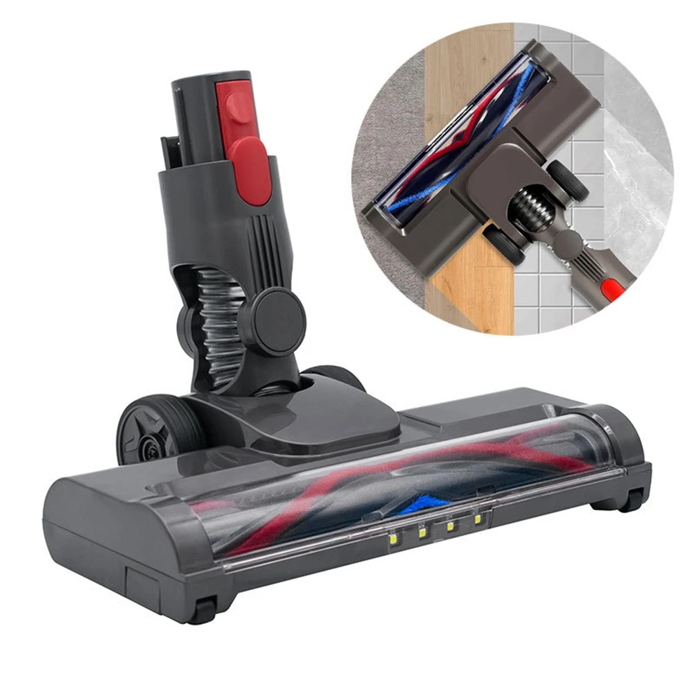 EAS-Per aspirapolvere Dyson V15 V8 V7 V10 V11, attacco per pavimenti in legno, testina a rullo morbido con luce a LED