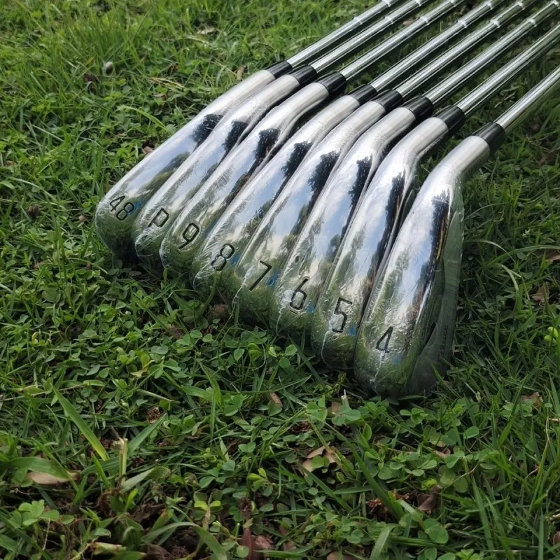 Men's Golf Club Iron Set com aço ou grafite eixo tampa da cabeça, prata, T 200, ferros, 4-9P, 48, 8Pcs