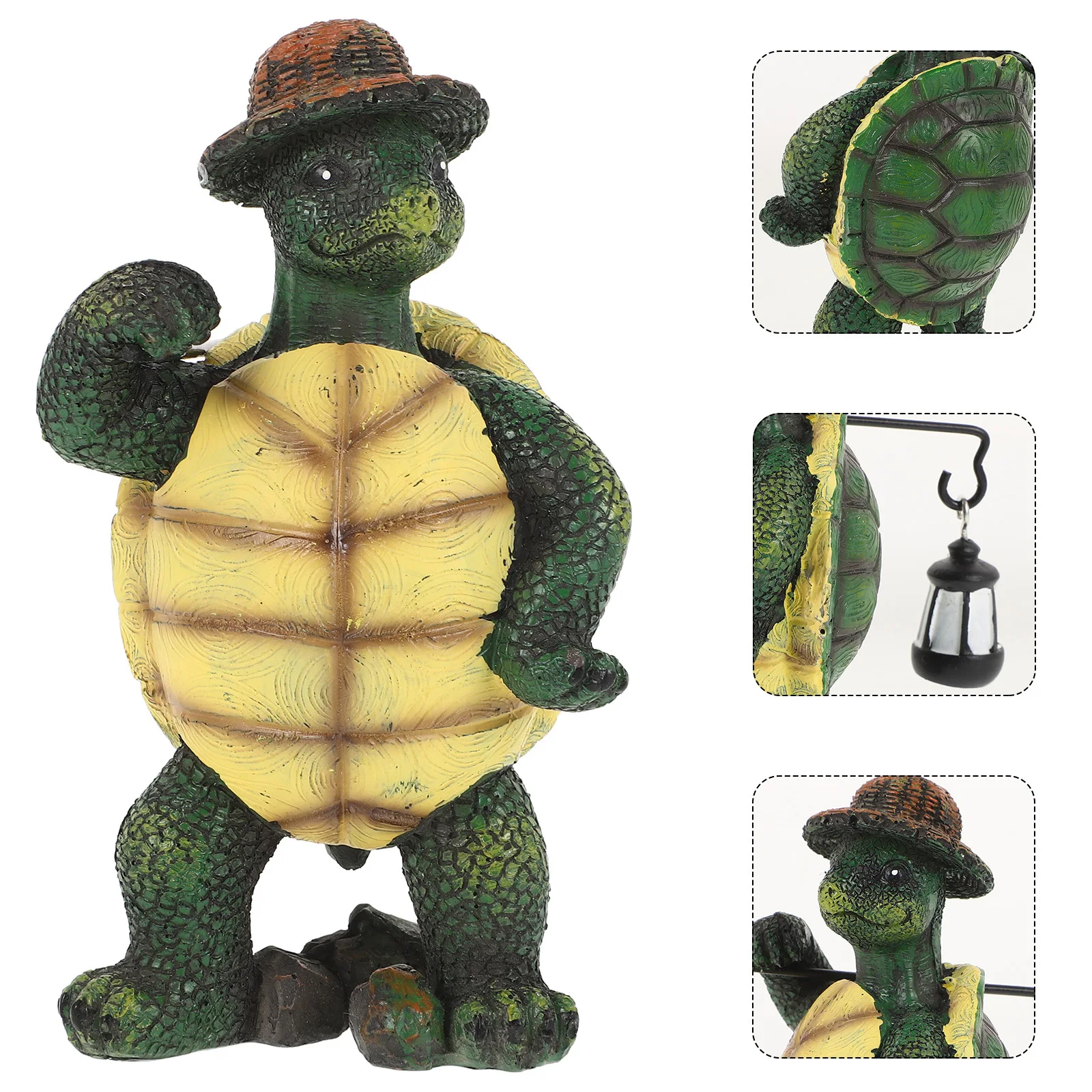 

Resin Tortoise Outdoor Garden Sculpture Cute Turtle Decor Exquisite Resin Craft Lawn Yard Pond Decoration Turtle Statue