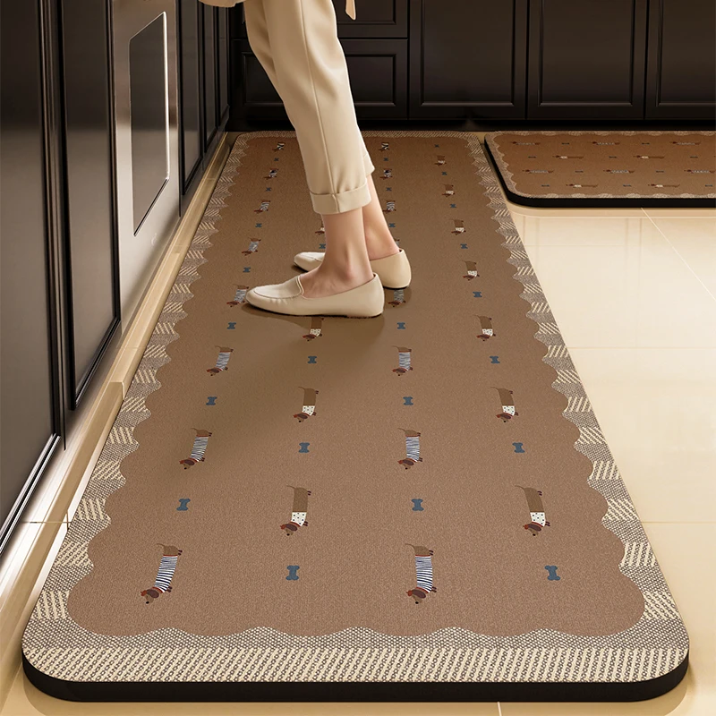 

VIKAMA 2 шт. коврики для ванной и кухни — водопоглощающие, противоскользящие, быстросохнущие ковры для украшения дома