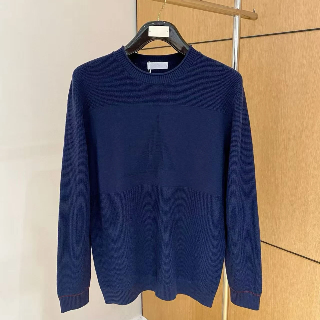 

BC Italian new fashion crew neck wool knitted sweater business casual solid color sweater