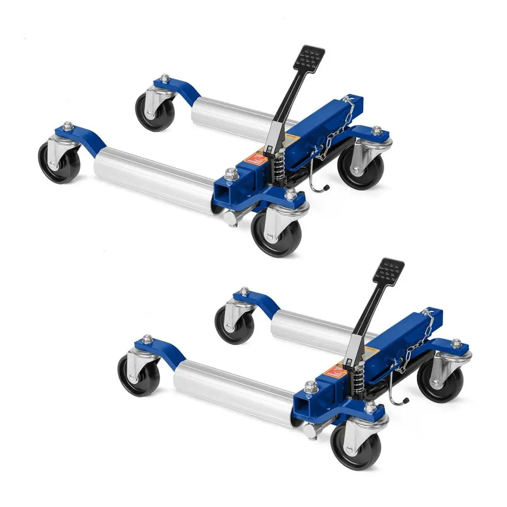 

Car Wheel Dolly Jack Set of 2, Hydraulic 1500lbs Car Skates, 12 Wheel Vehicle Positioning Jack, Heavy Duty Rollers with Foot Pe
