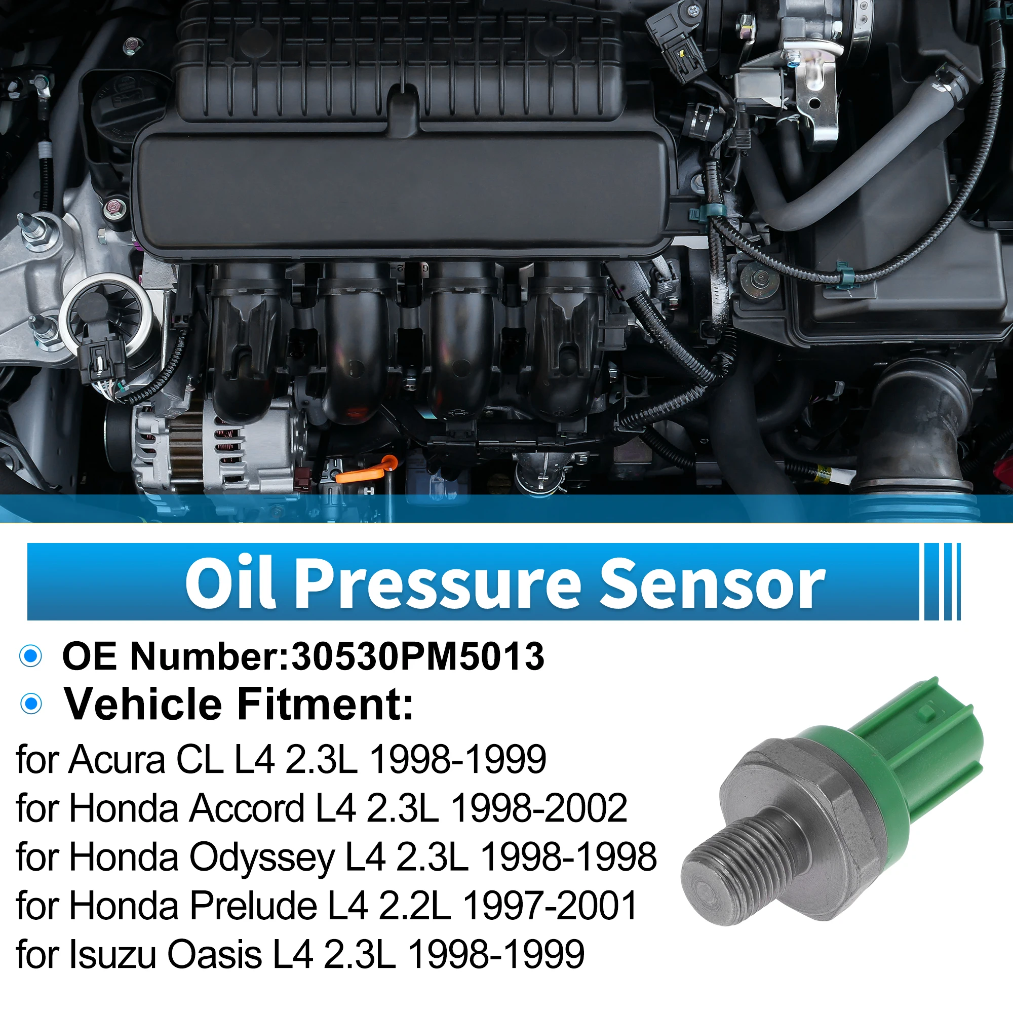 UXCELL No.30530PM5013 Engine Oil Pressure Sensor for Acura CL L4 2.3L 1998-1999