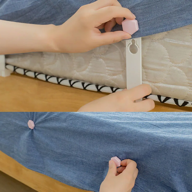 4/8/24Pcs Set Bed Sheet Clip Mattress Grippers Fasteners Non-slip Blanket Gripper Fixing Clip Holders Clamps Coverlet Holder