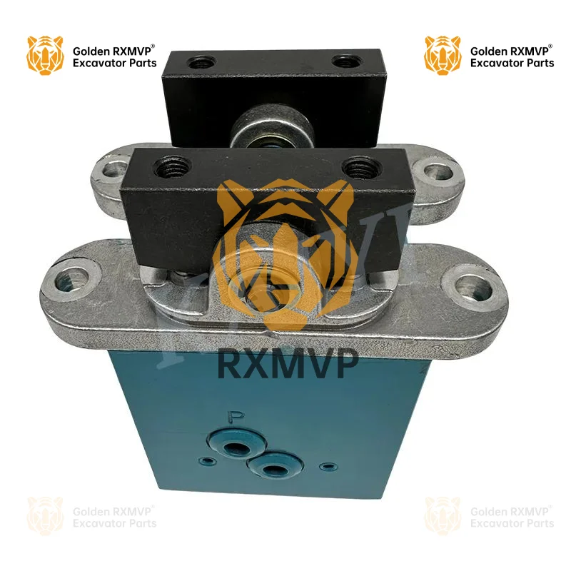 For Kobelco SK kx K200-5/SK120-5 walking foot valve assembly bottom 4-hole excavator accessories