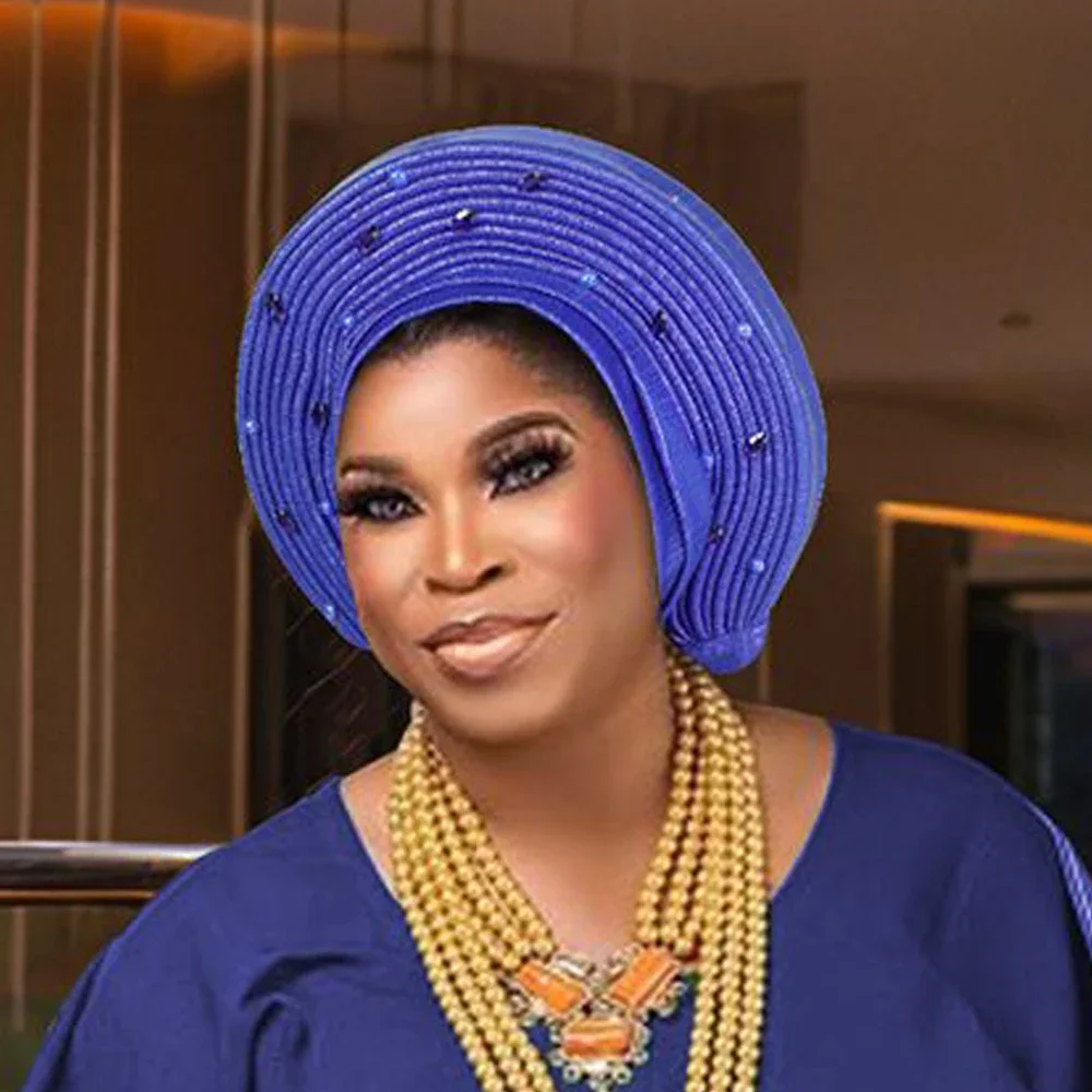 

Нигерия головной убор свадебной вечеринки головной убор повязки на голову уже сделано Autogele новый африканский авто Геле женский тюрбан кепка хиджаб