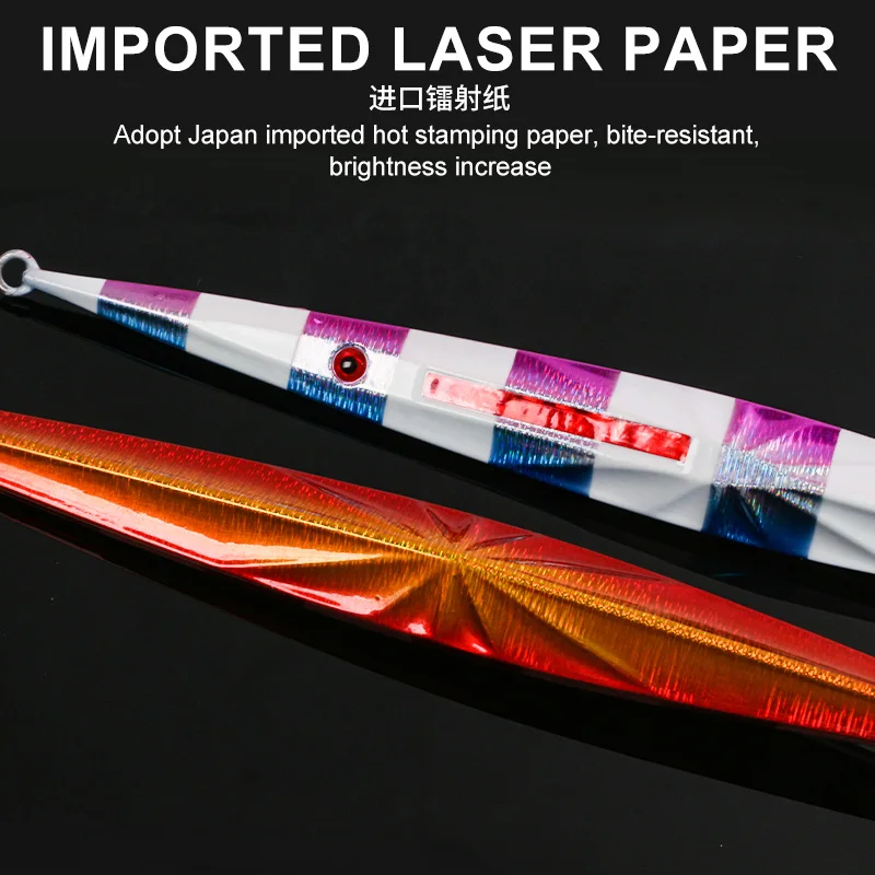 TEASER J50 Fast-Sinking Iron Plate Lure, Night-Luminous Sea Fishing, Large-Weight Slow-Shaking Golden Gun Grouper Bait view 3