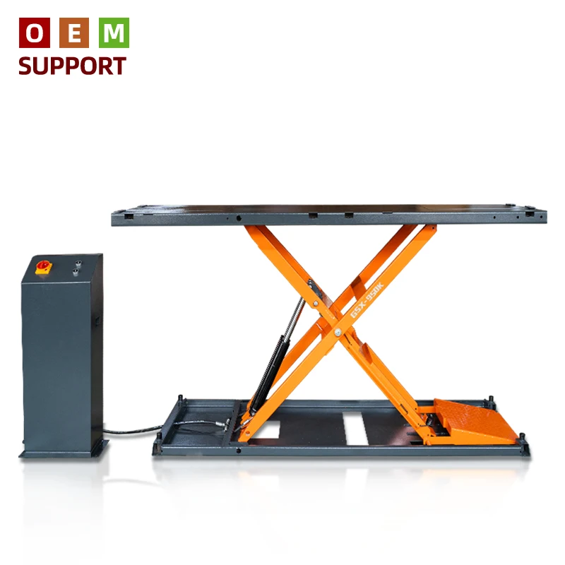 For KARLION 950K CE Certified Electric Hydraulic Scissor Steel Motorcycle Lift Table Wholesale for Efficient Motorcycle Repair