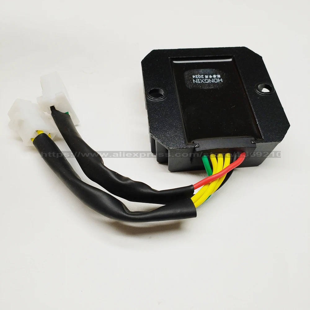 3 Phrase 6 Wire DC Voltage Regulator Rectifier For Scooter Moped Elite CH125 CH150 CF150 GY6 125 150