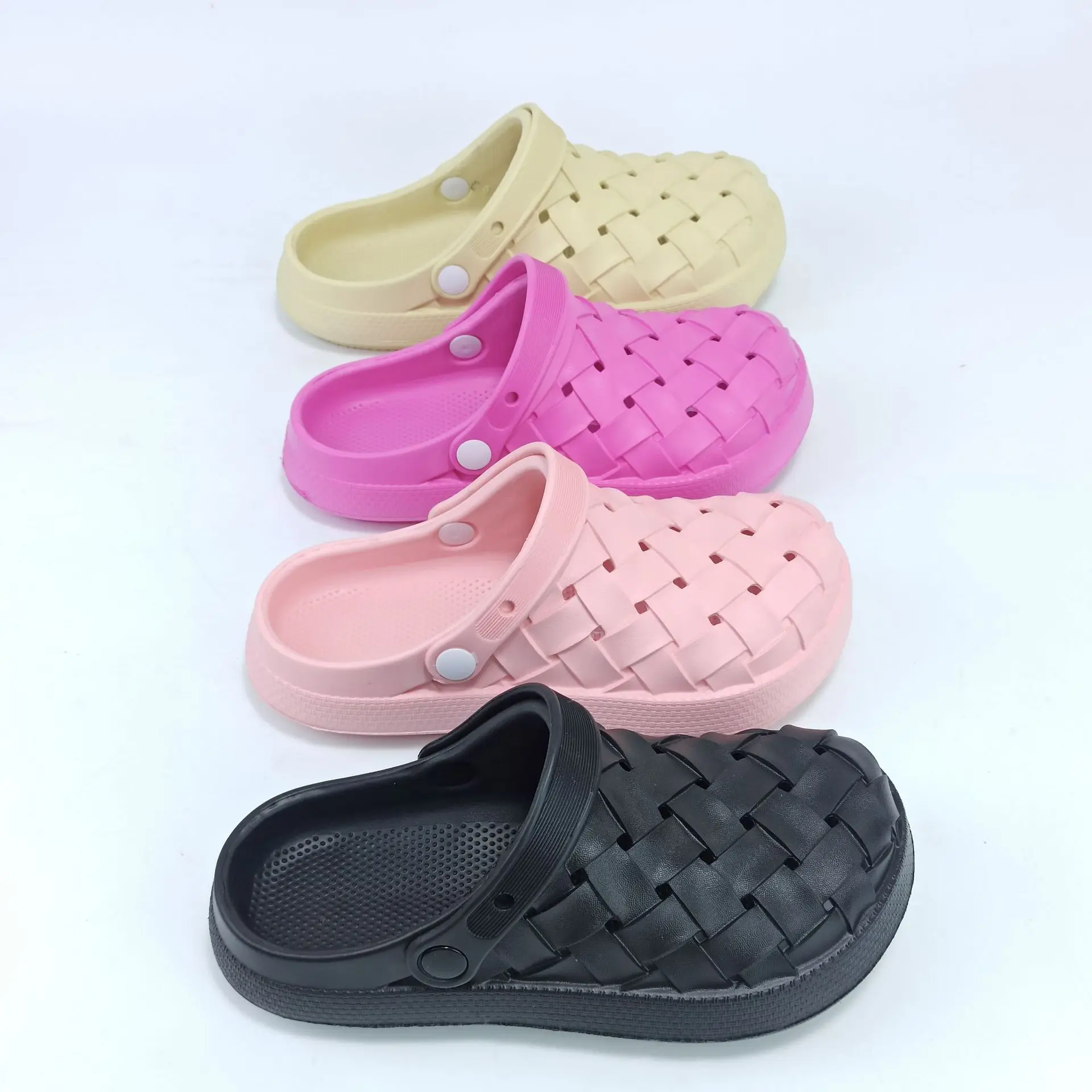 

Summer New Women's Fashion Leisure All-Match Braided Slippers, Non-Slip Indoor and Outdoor Couple Slippers