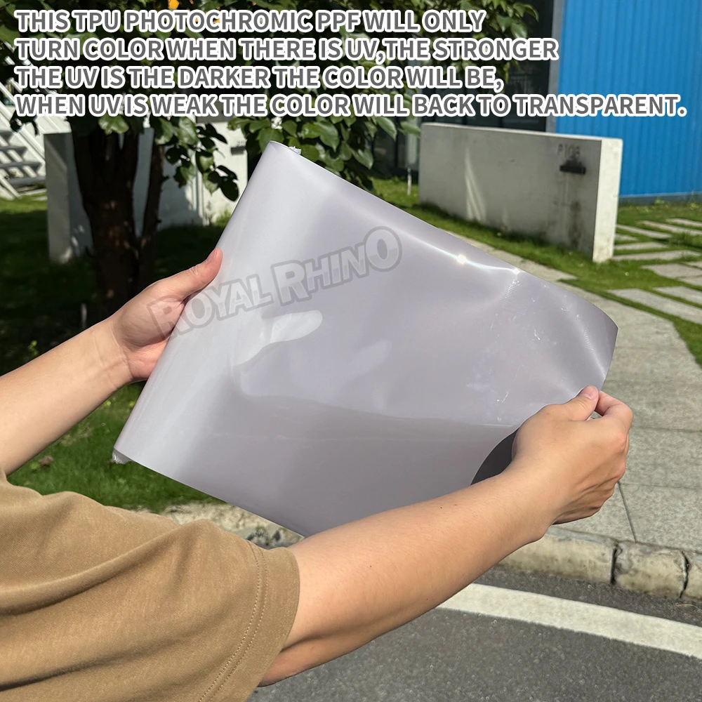 152CMx15M 60CMx15M Photochromic PPF TPU Car Headlight Paint Protection Film 50CMx15M 40CMx15M 30CMx15M view 3