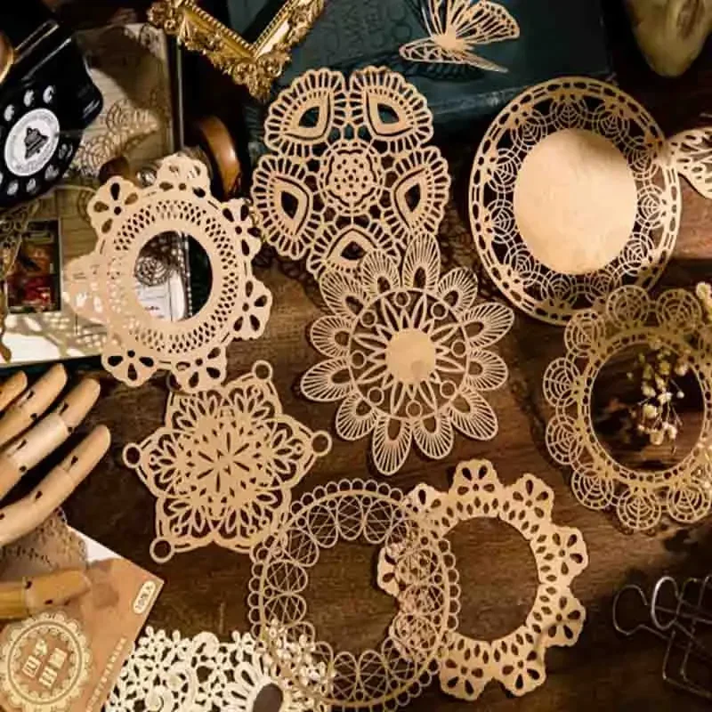 

10 листов полое кружево сердце материал пустая воловья кожа основа бумага ручной работы альбом для вырезок декоративные 140*120 мм