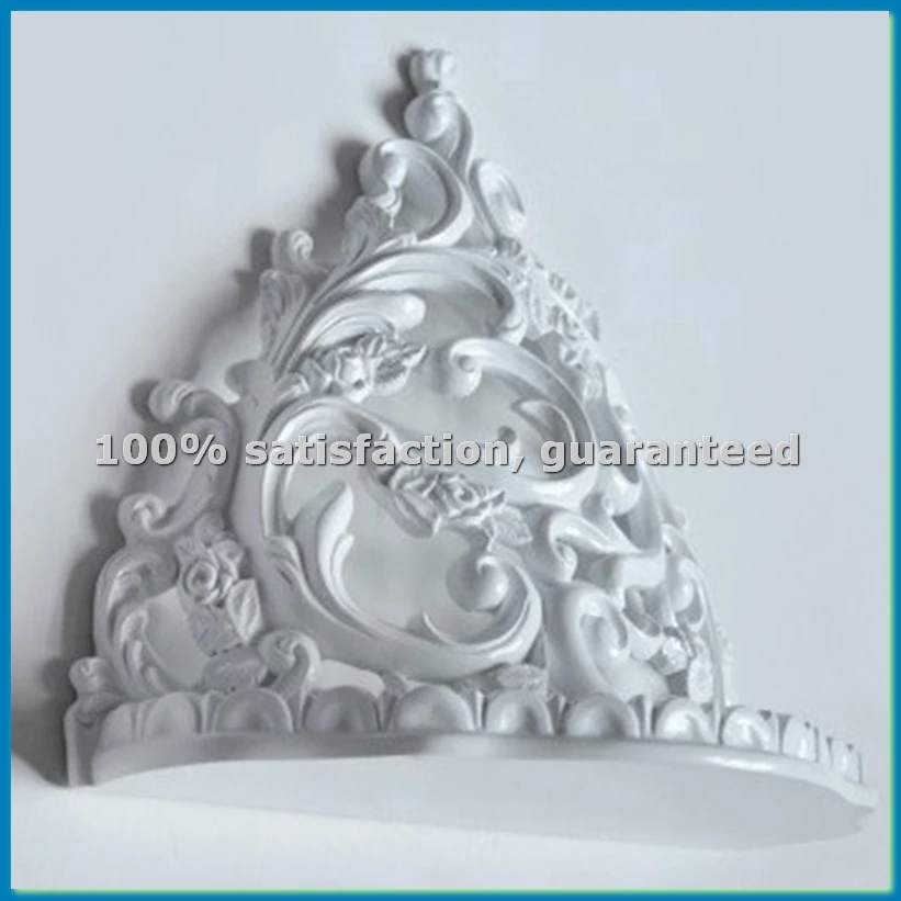 

Baroque Style Decorative Shelves for Living Room Flowers Wall Hanging Storage Rack European Style Decor Home Cafe Small-ABWY
