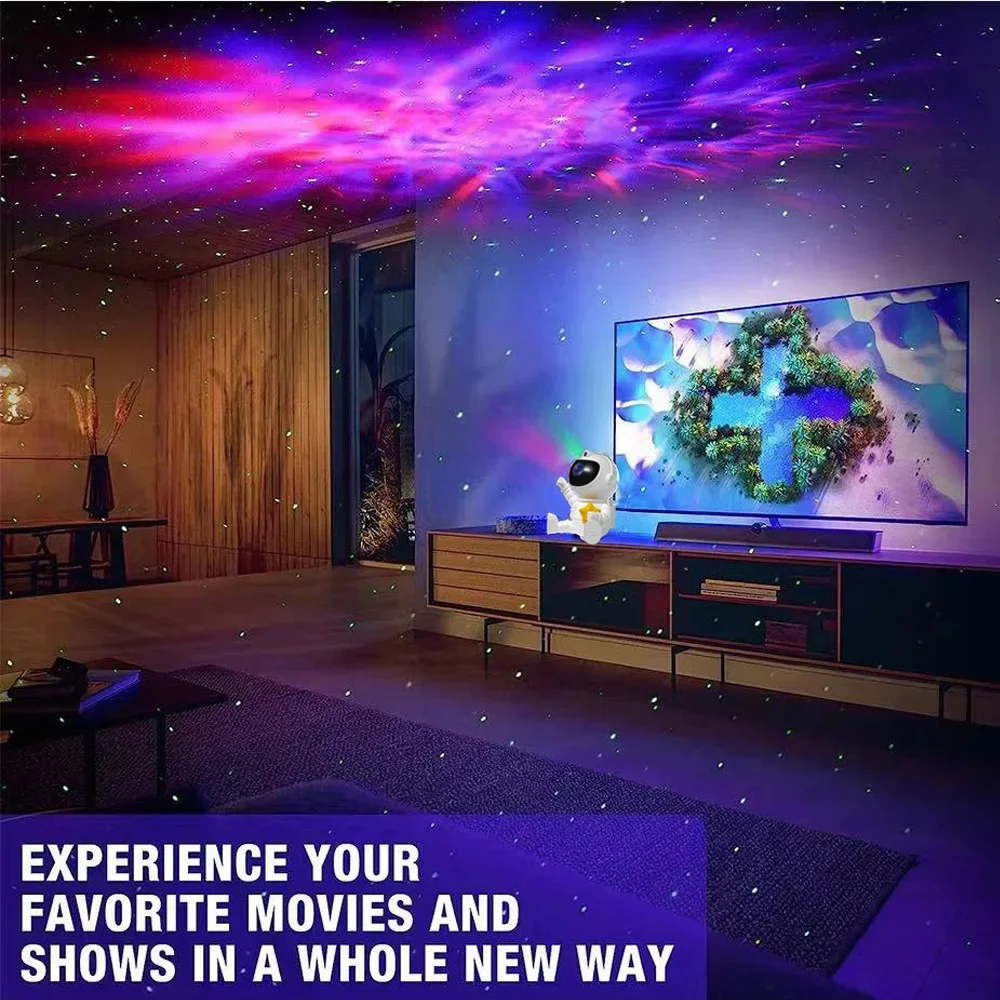 Galaxy Star Projector LED Night Light Starry Sky Astronaut Porjectors Lamp for Decoration Bedroom Home Decorative Children Gifts