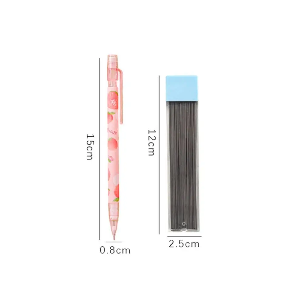 2.0MM 2B Automatic Pencil Come With Eraser Stationery Mechanical Pencil Press Type Movable Pencil Sketch Comics Design