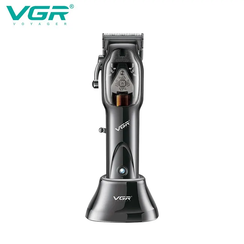 

VGR V-653 9000RPM Magnetic Motor Salon Barber Cordless Rechargeable Men Professional Electric Hair Clipper